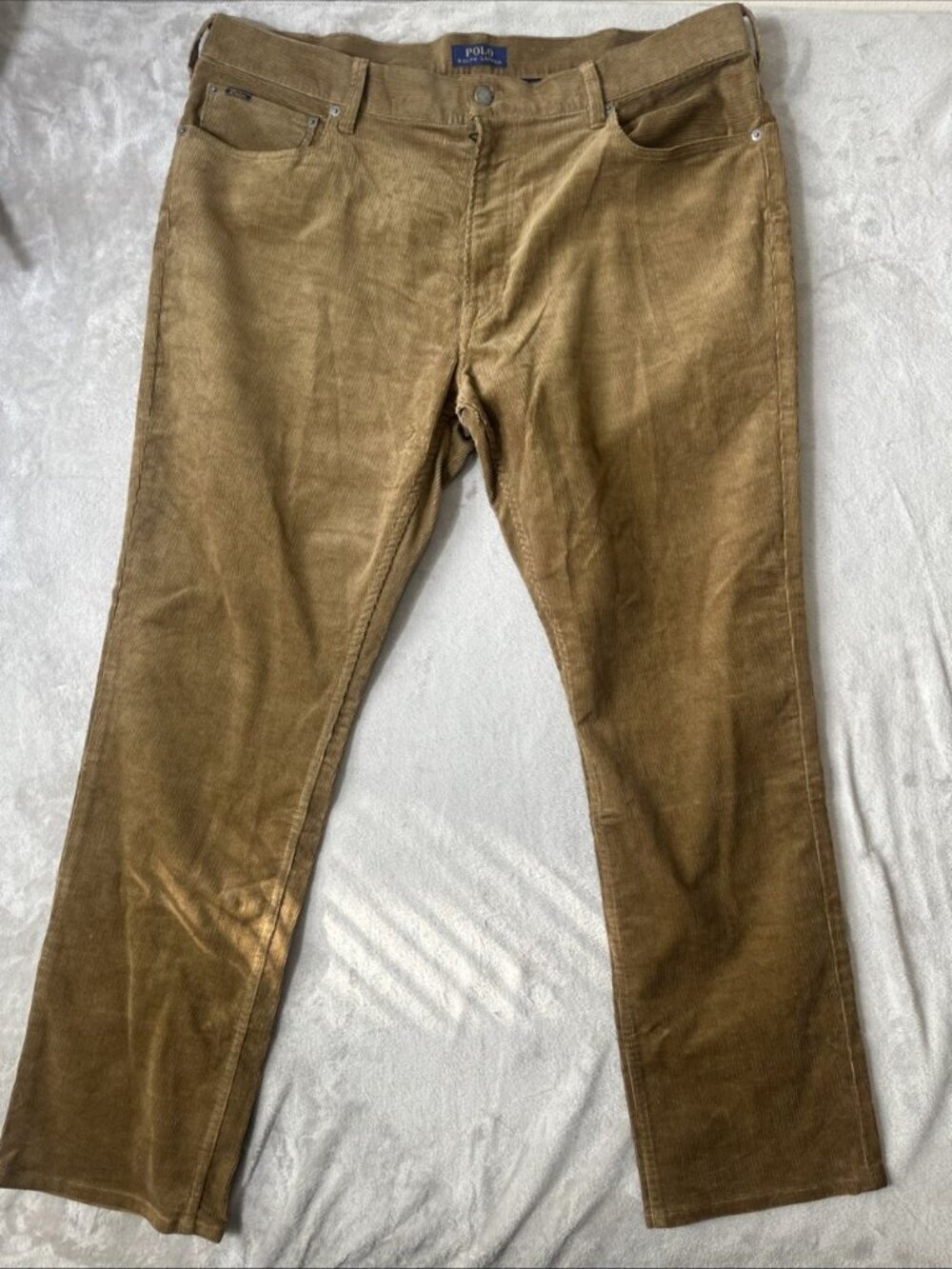 Polo Ralph Lauren Varick Slim Straight men’s corduroy pants brown 40x32